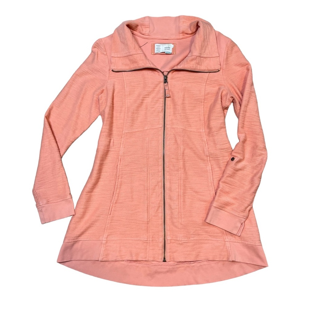 Anthropologie’s Saturday Sunday Coral Zip Up Jacket